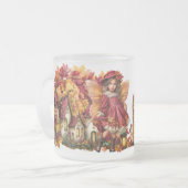 Herbstwald-Feenvolk – Maplesippe Whimsical Herbst Mattglastasse (Vorderseite Links)