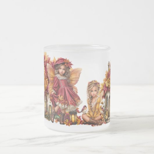 Herbstwald-Feenvolk – Maplesippe Whimsical Herbst Mattglastasse (Mittel)