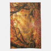 Herbstwald Geschirrtuch (Vertikal)