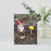 Herbstwald Gnome Postkarte (Stehend Vorderseite)