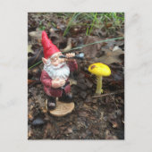 Herbstwald Gnome Postkarte (Vorderseite)