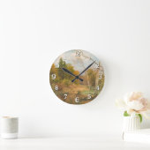Herbstwald - Heinrich Böhmer Runde Wanduhr (Zuhause)