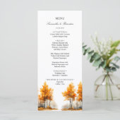 Herbstwald, Hochzeitsmenü des Herbstwaldes Menükarte (Stehend Vorderseite)
