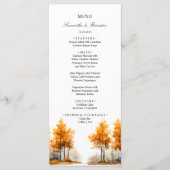 Herbstwald, Hochzeitsmenü des Herbstwaldes Menükarte (Vorderseite)