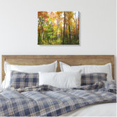 Herbstwald I Herbstlandschaftsfotografie Leinwanddruck (Insitu (Schlafzimmer))