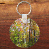 Herbstwald I Herbstlandschaftsfotografie Schlüsselanhänger (Rückseite)