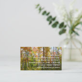 Herbstwald I Herbstlandschaftsfotografie Visitenkarte (Stehend Vorderseite)