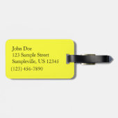 Herbstwald II Herbstlandschaftsfotografie Gepäckanhänger (Rückseite horizontal)