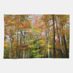 Herbstwald II Herbstlandschaftsfotografie Geschirrtuch