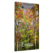 Herbstwald II Herbstlandschaftsfotografie Klemmbrett (Rechts)