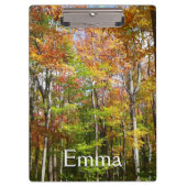 Herbstwald II Herbstlandschaftsfotografie Klemmbrett (Vorderseite)