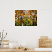 Herbstwald II Herbstlandschaftsfotografie Poster (Küche)