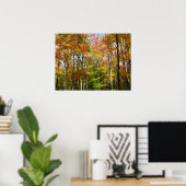 Herbstwald II Herbstlandschaftsfotografie Poster (Heimbüro)
