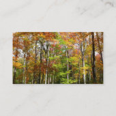 Herbstwald II Herbstlandschaftsfotografie Visitenkarte (Rückseite)