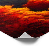 Herbstwald im Gebirgspender Poster (Ecke)