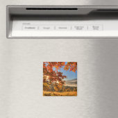 Herbstwald in den Bergen Magnet (In Situ (Geschirrspüler))