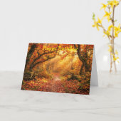 Herbstwald Karte (Gelbe Blume)