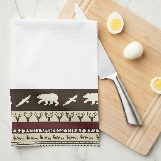 Herbstwald Küchentuch (Viertel Falte)