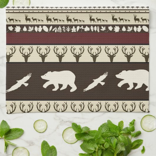 Herbstwald Küchentuch (Gefaltet)