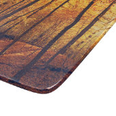 Herbstwald lässt die Natur sonnige Bäume zurück Schneidebrett (Ecke)