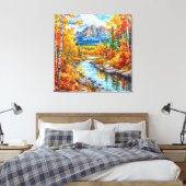 Herbstwald Leinwanddruck (Insitu (Schlafzimmer))