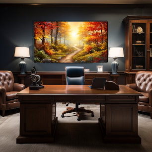 Herbstwald Leinwanddruck