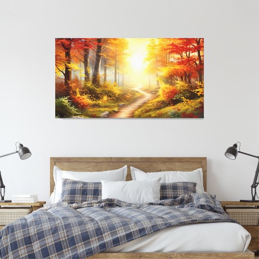 Herbstwald Leinwanddruck (Insitu (Schlafzimmer))