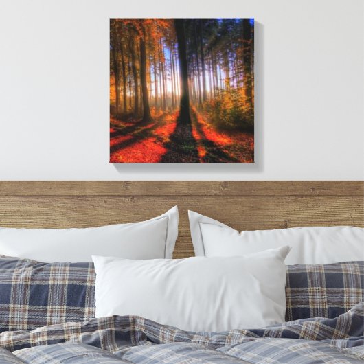 Herbstwald Leinwanddruck (Insitu (Schlafzimmer))