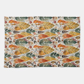 Herbstwald Mitte des Jahrhunderts Geschirrtuch (Horizontal)