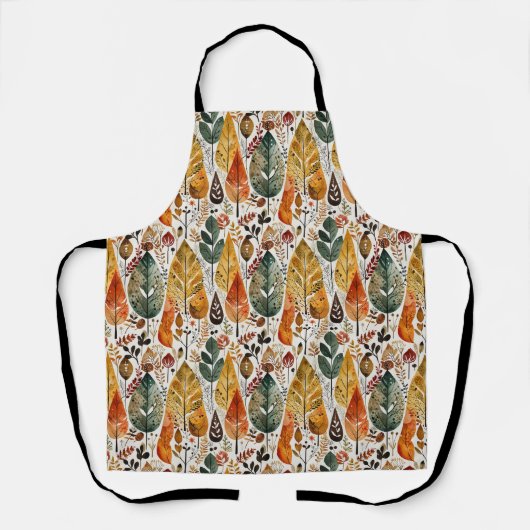 Herbstwald Mitte des Jahrhunderts Schürze (Vorderseite)