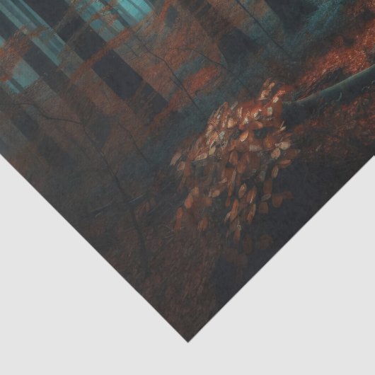 Herbstwald Moody Woods Decoupage Seidenpapier (Detail)