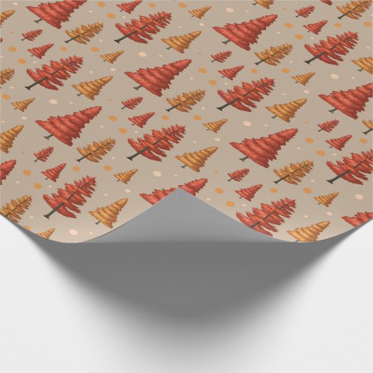 Herbstwald nahtlos geschenkpapier (Ecke)
