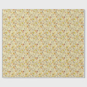 Herbstwald: Nahtloses grafisches Muster. Geschenkpapier (Flach)