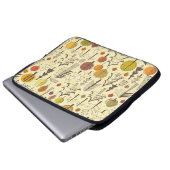 Herbstwald: Nahtloses grafisches Muster. Laptopschutzhülle (Vorne Knopf)