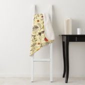 Herbstwald: Nahtloses grafisches Muster. Sherpadecke (Beispiel)