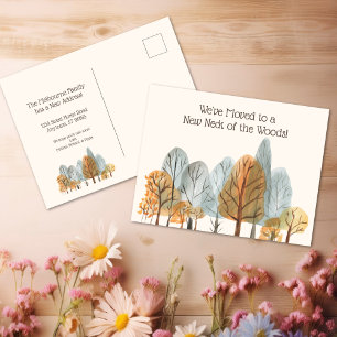 Herbstwald Neuer Hahn des Waldes, den wir bewegt h Postkarte