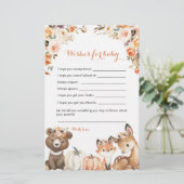 Herbstwald Oh Babydusche will Baby (Stehend Vorderseite)