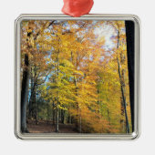 Herbstwald Ornament Aus Metall (Vorne)