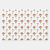 Herbstwald-Pilze | Dreierpackung Geschenkpapier Set (Vorderseite 2)