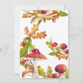 Herbstwald, Pilzsäulendusche, Liebe Einladung (Rückseite)