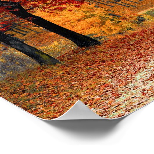 Herbstwald Poster (Ecke)