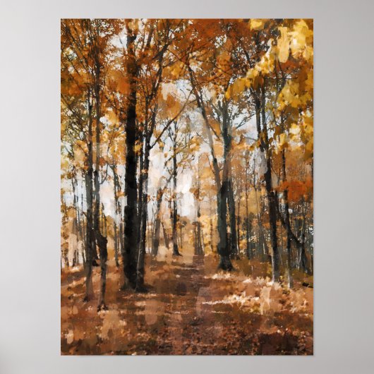 Herbstwald Poster (Vorne)
