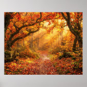 Herbstwald Poster (Vorne)