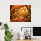 Herbstwald Poster (Heimbüro)
