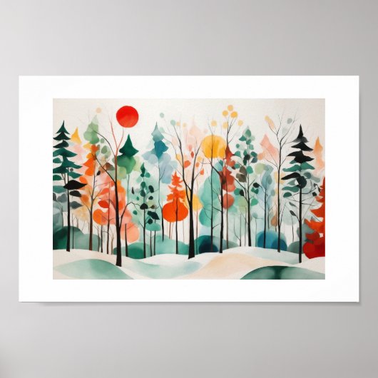 Herbstwald Poster (Vorne)