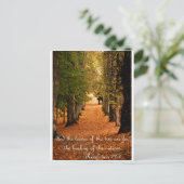 Herbstwald Postkarte (Stehend Vorderseite)