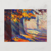 Herbstwald Postkarte (Vorderseite)