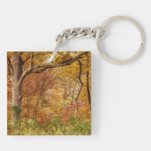 Herbstwald Schlüsselanhänger (Rückseite)