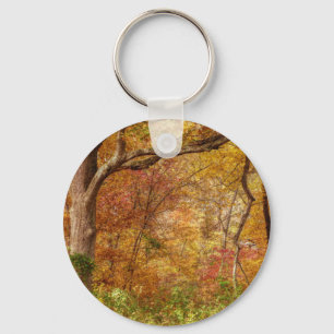 Herbstwald Schlüsselanhänger