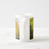 Herbstwald & Sonnenschein - Personalisiert Porzellantasse (Rückseite)